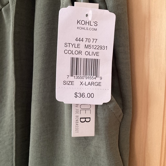 JOE B OLIVE PANTS SIZE X-LARGE - Picture 2 of 3